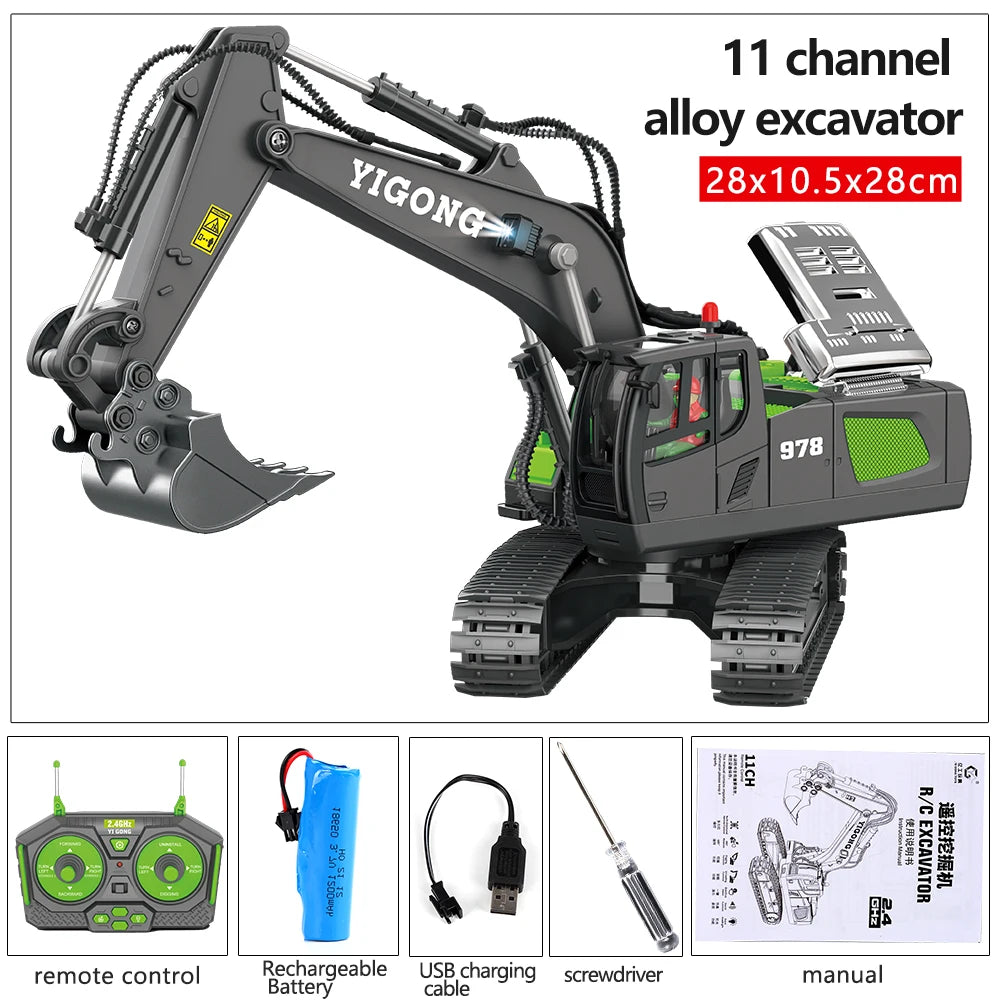 Excavadora RC 1:20 – Diversión realista con control remoto